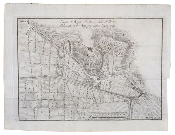 Pianta de Bagni di Pisa e delle Fabbriche adiacenti nello stato che erano l'anno 1742