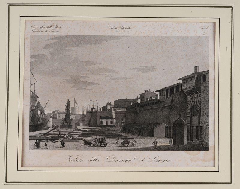 Veduta della Darsena di Livorno