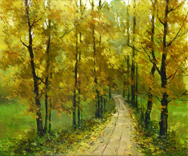 Armando Marasso - Strada con bosco