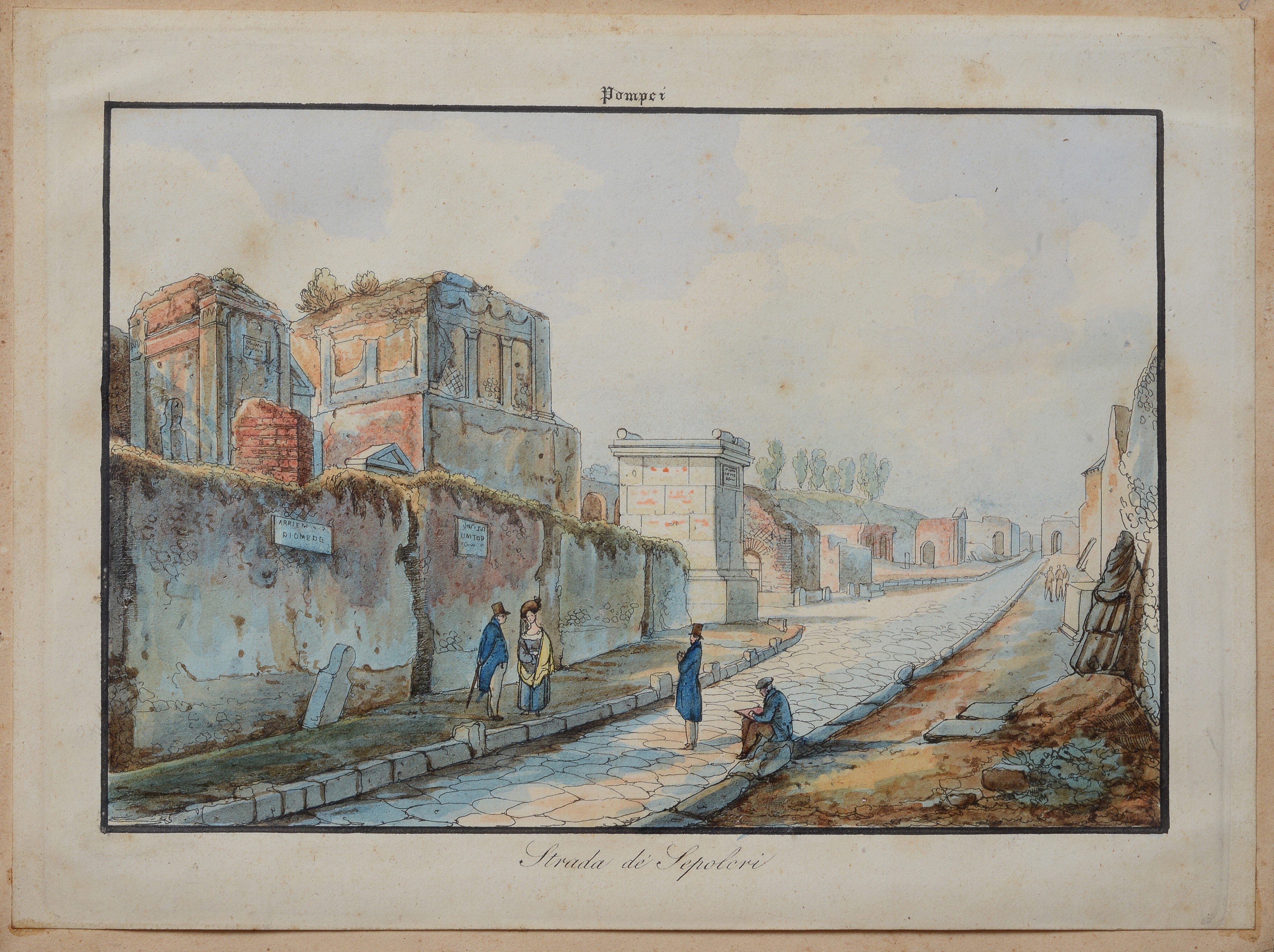 Strada dei Sepolcri a Pompei