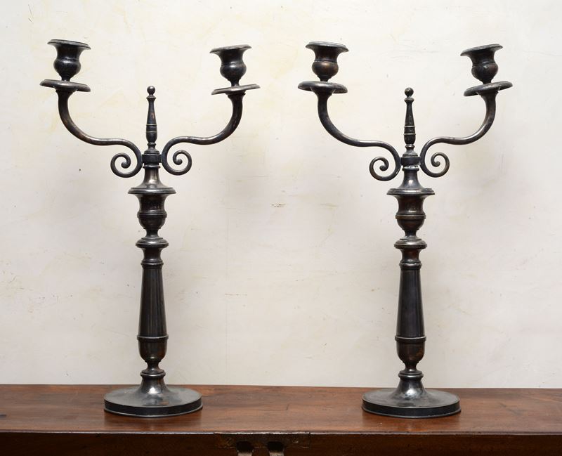 Coppia di candelabri