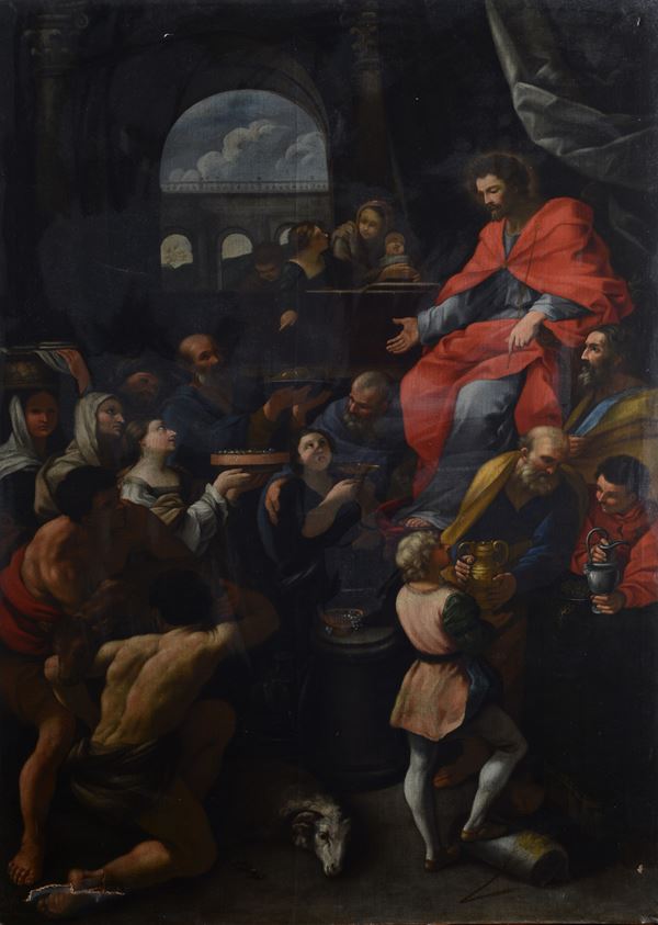 Scuola Emiliana, XVII sec. - Il trionfo di Giobbe (da Guido Reni)