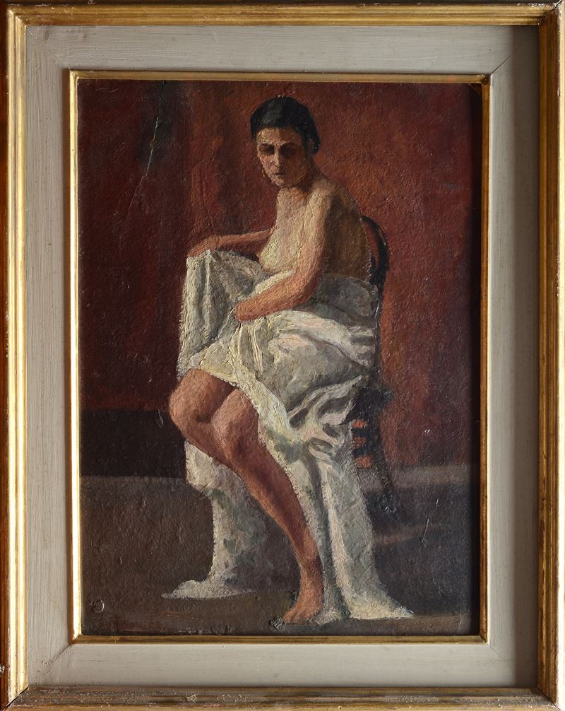 Anonimo, XX Sec. - Nudo di Donna Seduta