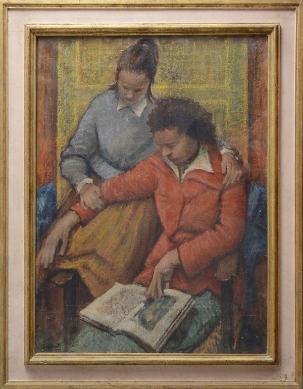 Oreste Zuccoli - Ragazzi che studiano