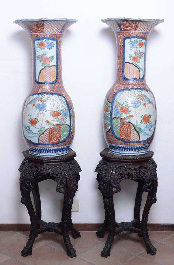 Coppia di vasi Imari