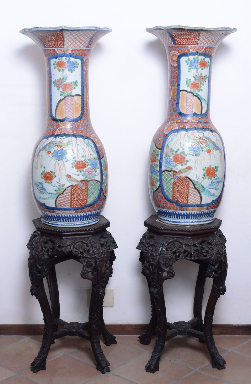 Coppia di Vasi Imari
