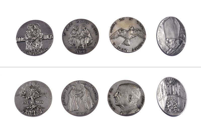 Quattro medaglie commemorative pontificie