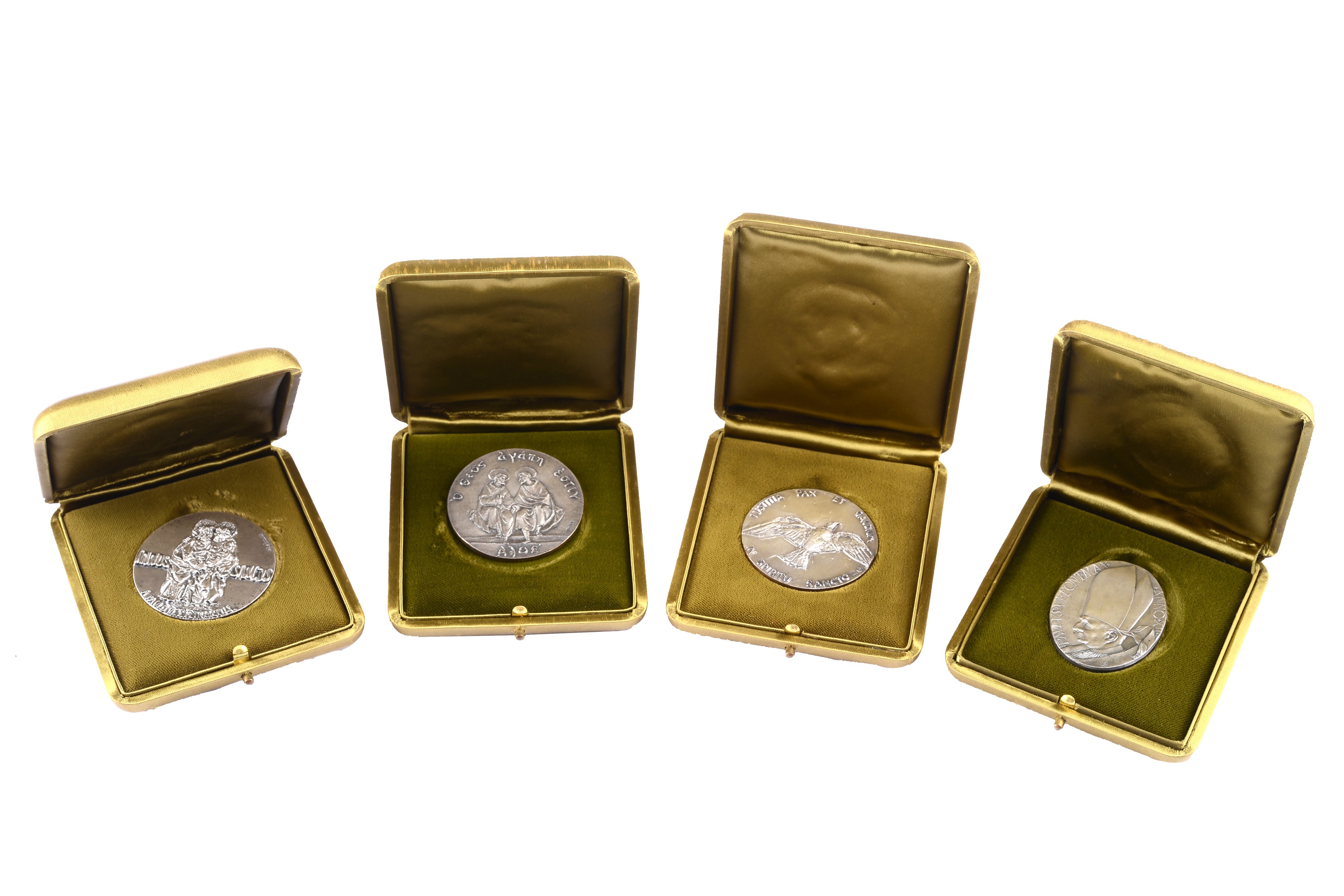 Quattro medaglie commemorative pontificie