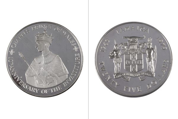 Moneta 25 dollari Jamaica 1979