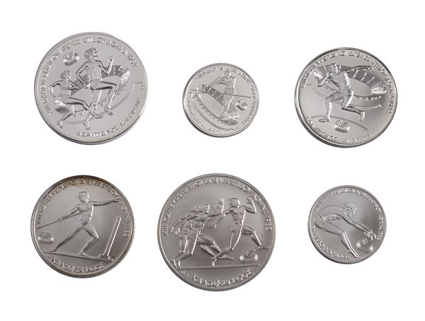 Trittico di monete Grecia 1982