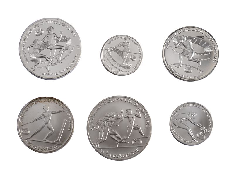 Trittico di monete Grecia 1982
