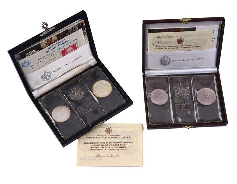 Quattro monete commemorative