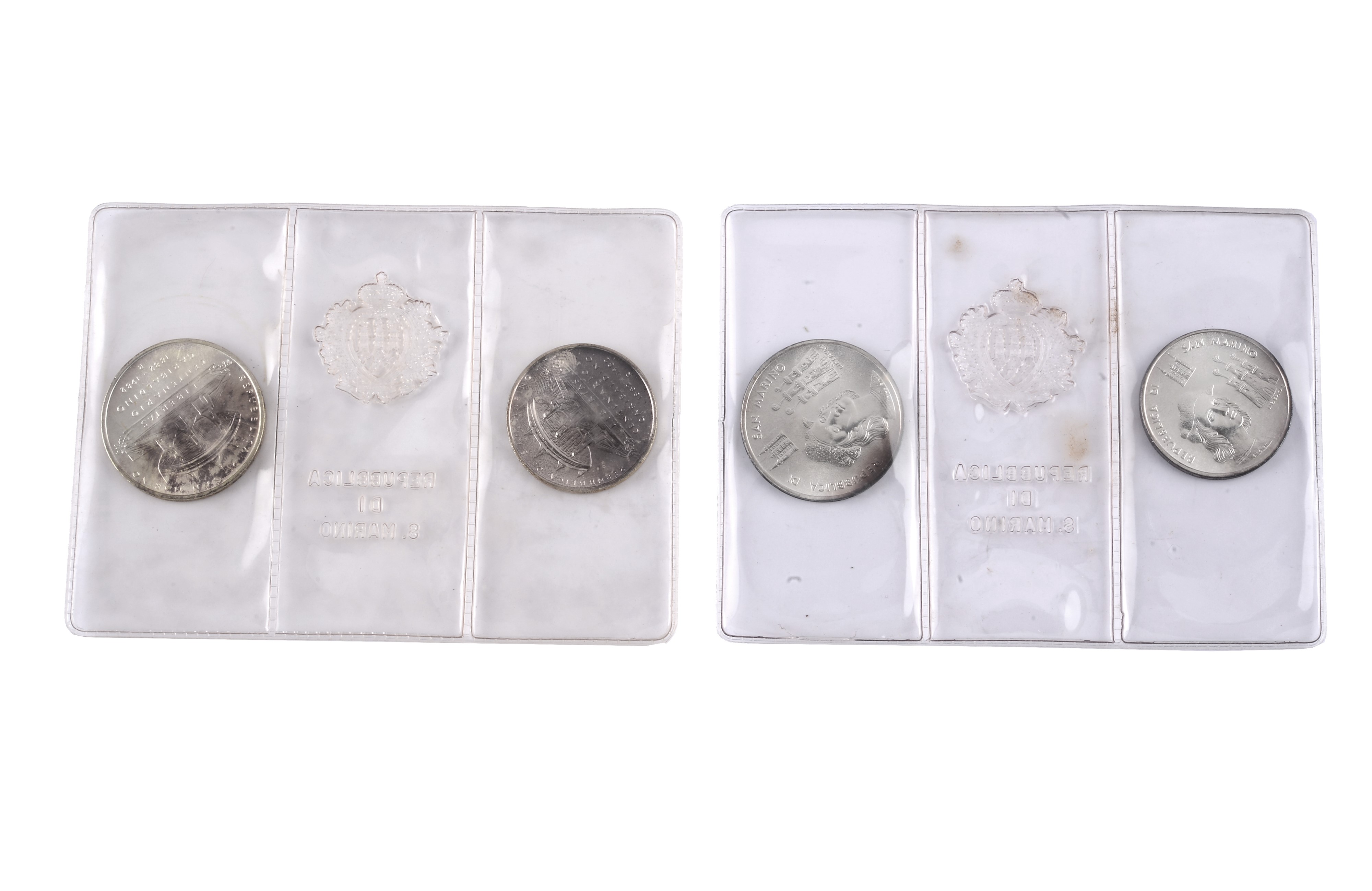 Quattro monete commemorative