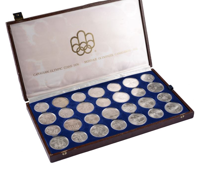 28 Monete realizzate per le Olimpiadi di Montreal del 1976