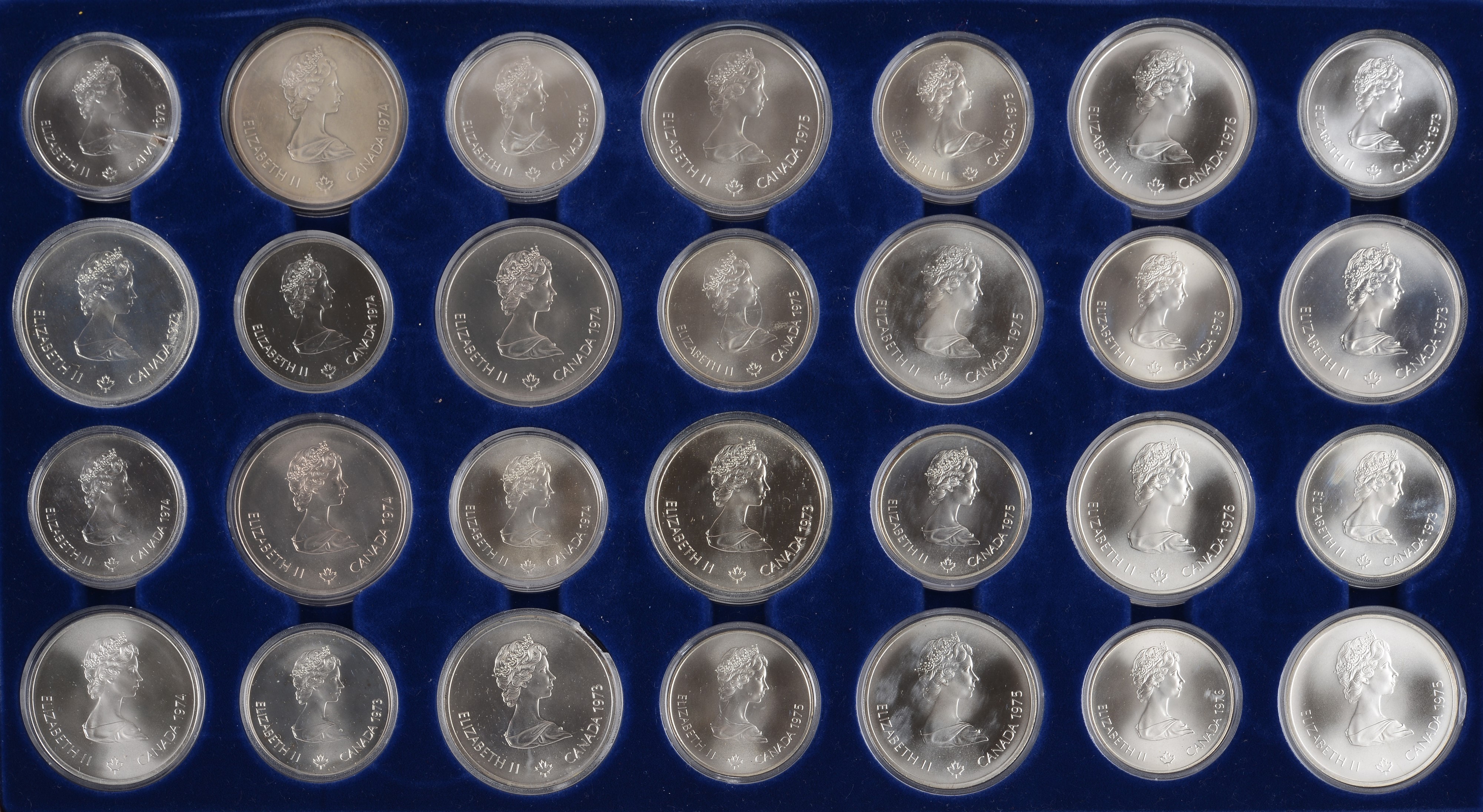 28 Monete realizzate per le Olimpiadi di Montreal del 1976