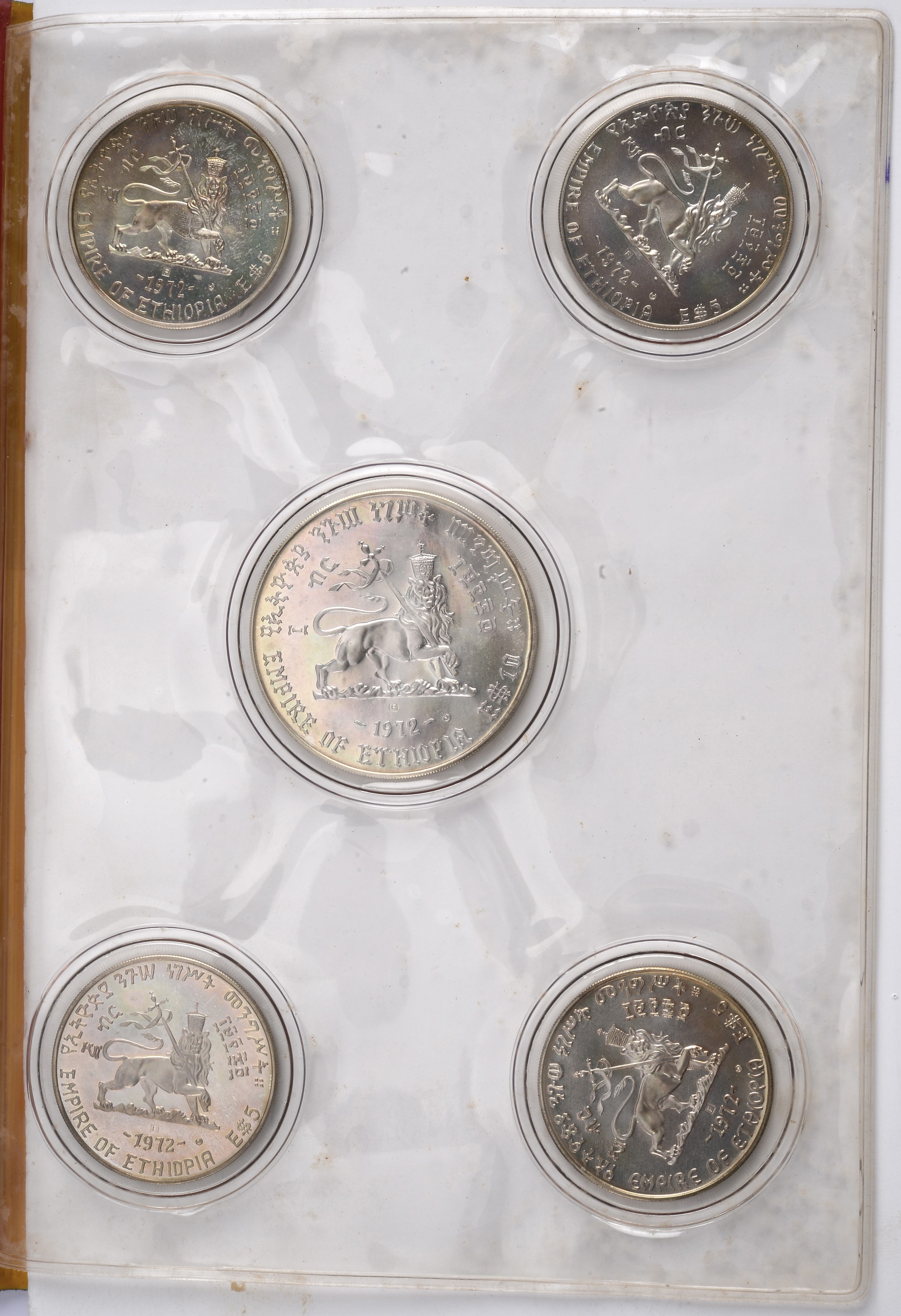 Serie di Cinque Medaglie con Imperatori di Etiopia