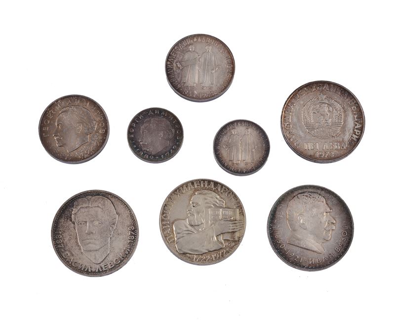 Lotto composto da 8 monete