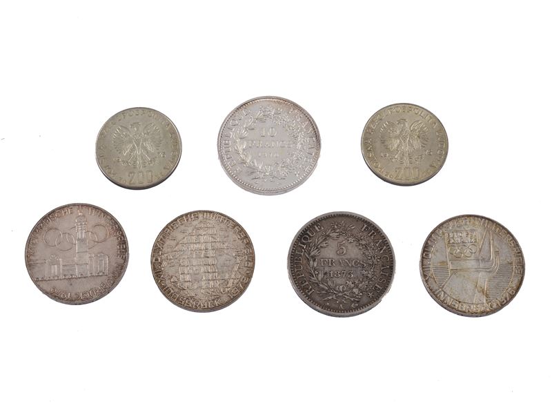 Lotto composto da 7 monete