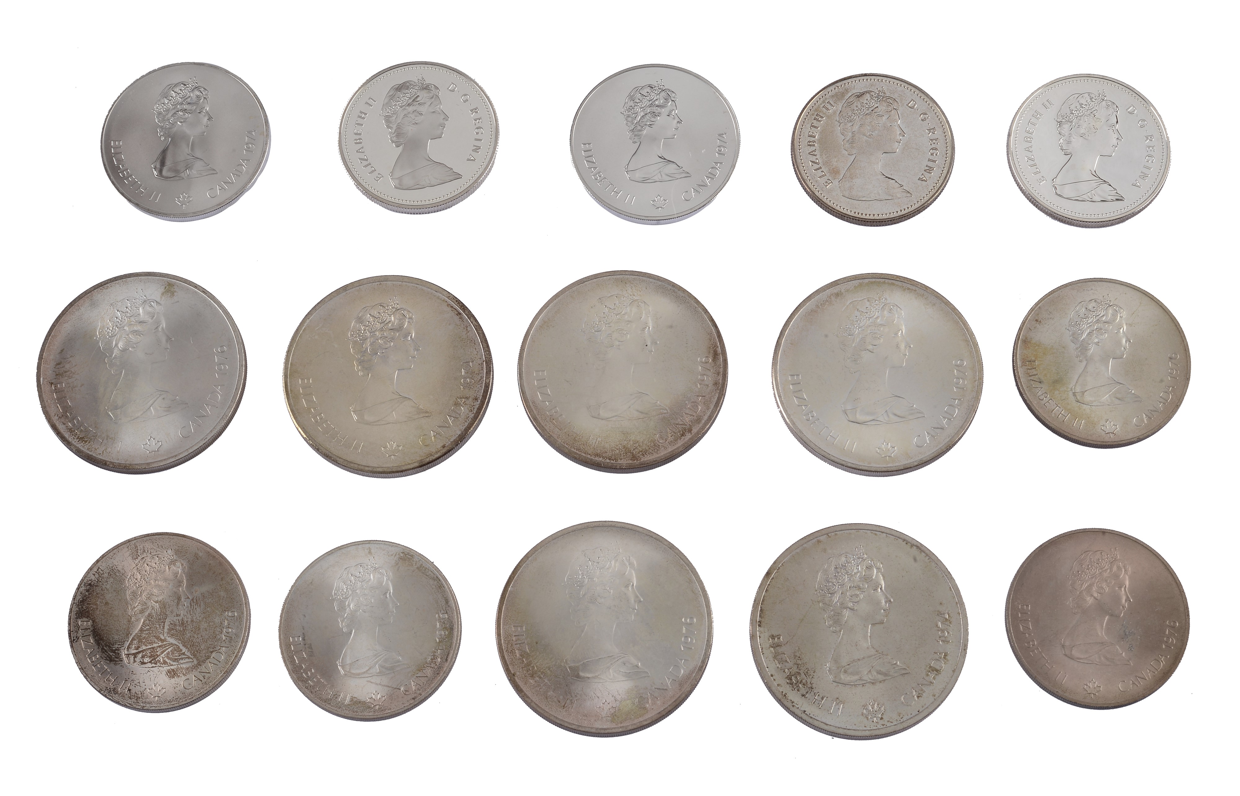 Serie di quindici monete