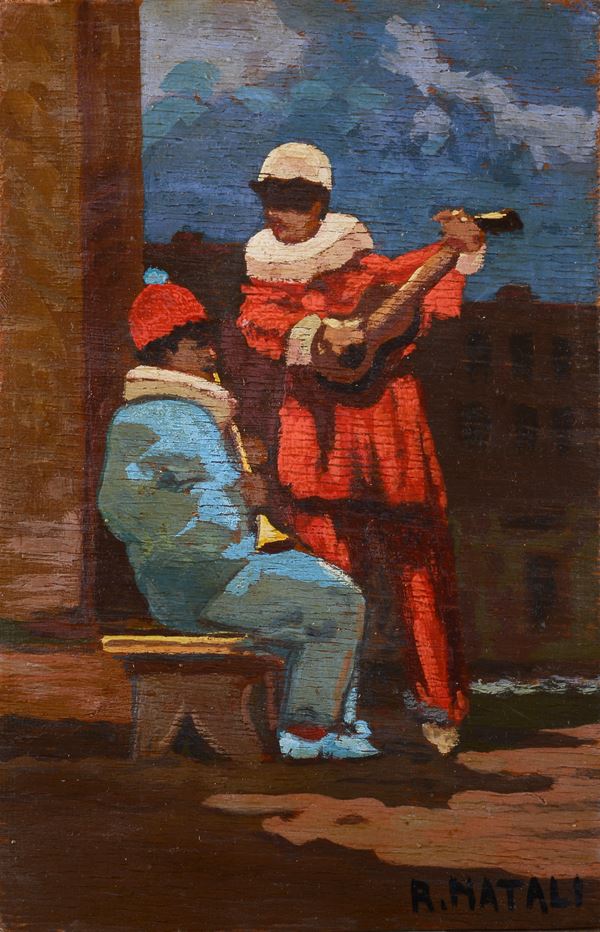 Attr. a Renato Natali - Musicisti da strada