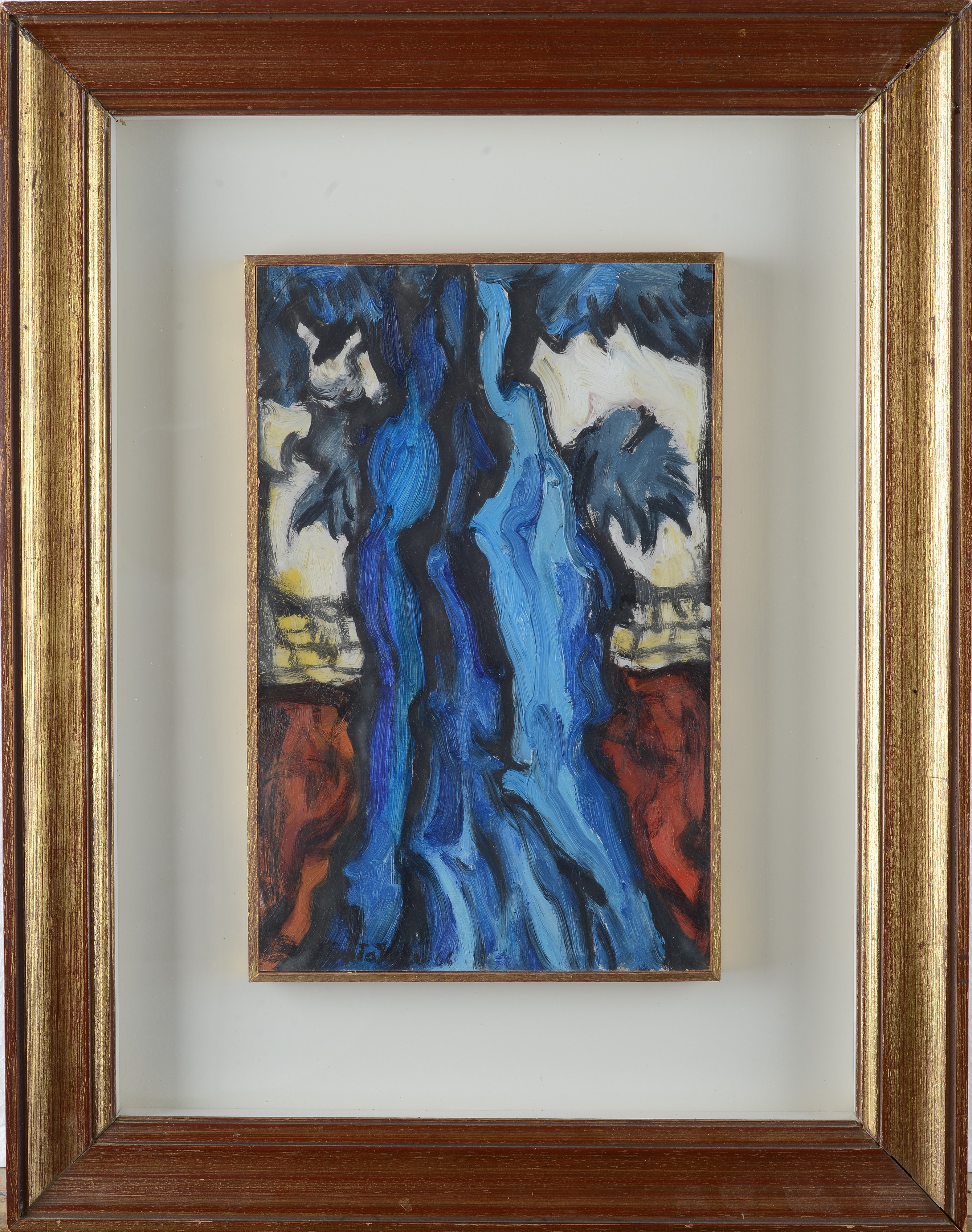 Domenico Cantatore - Albero, olio su faesite, 1964