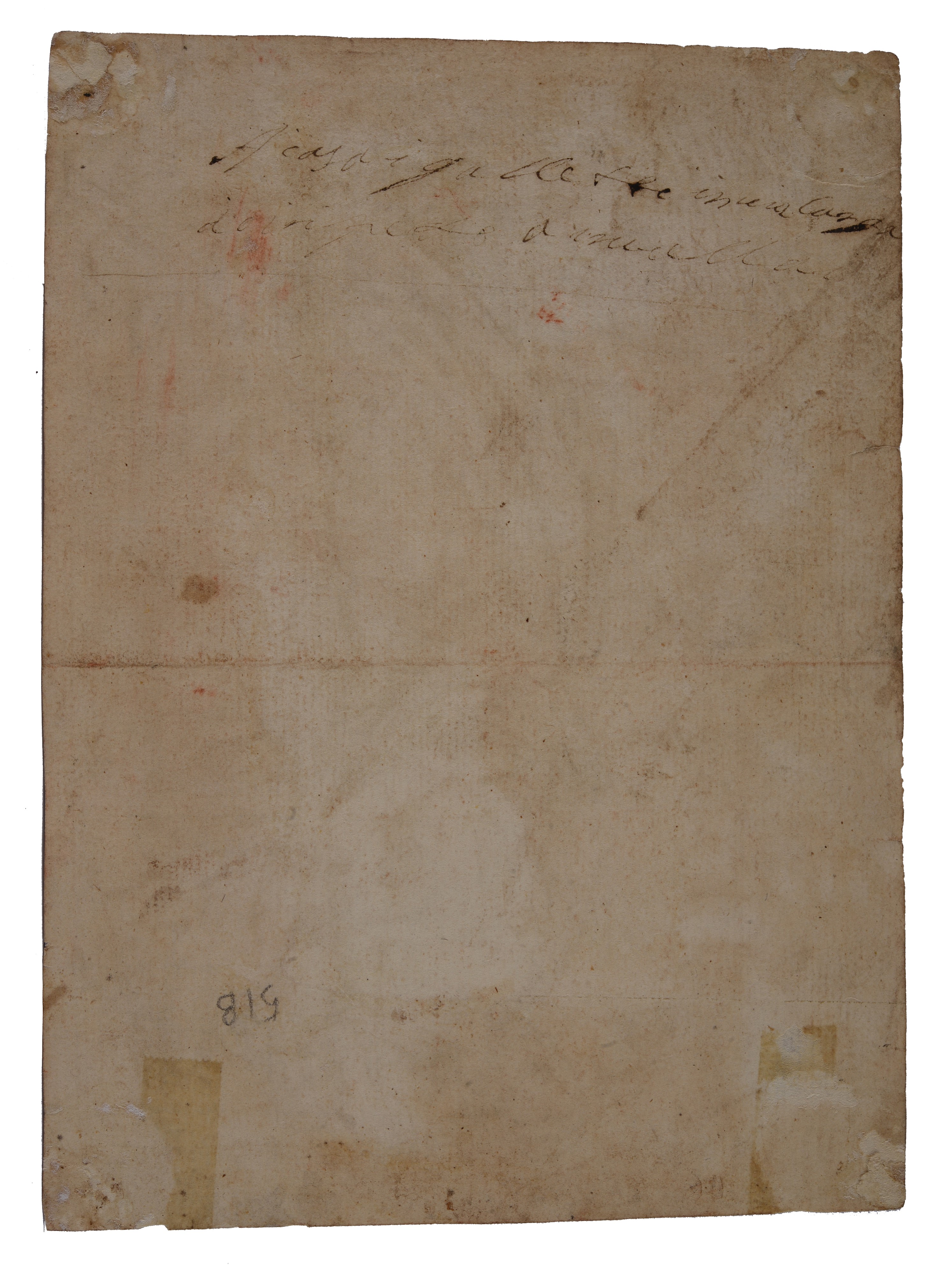 Anonimo, XVIII Sec. - La Vergine e gli Angeli (studio da Perugino)