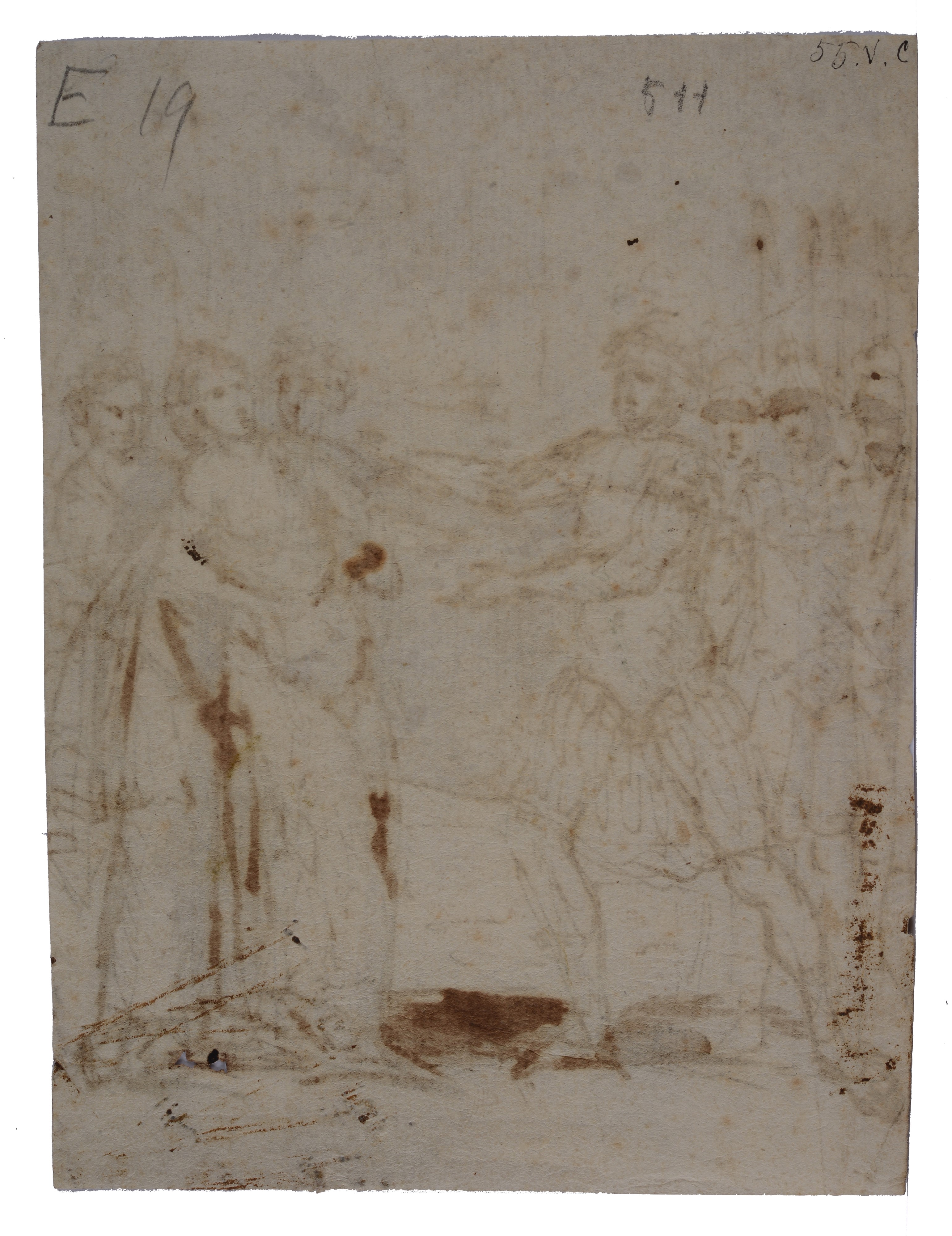 Scena con soldati e figure femminili