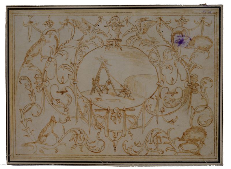 Studi per grottesche (due fogli)