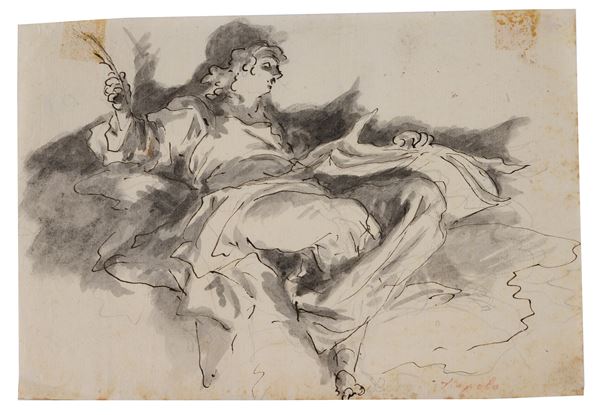 Scuola Italia Settentrionale, XVIII sec. - Santo evangelista