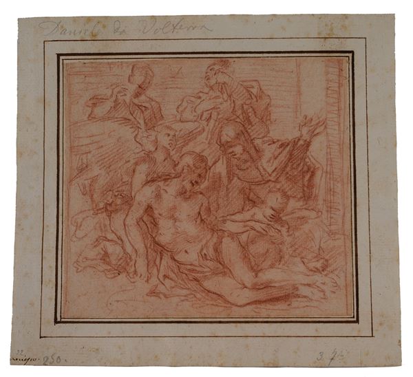 Scuola Emiliana, XVII sec. - Lamentazione sul corpo di Cristo