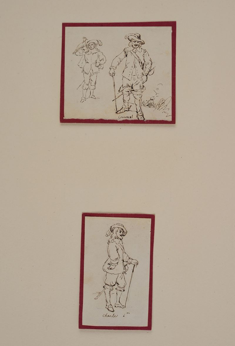 Cromwell / Carlo VI (Due disegni)