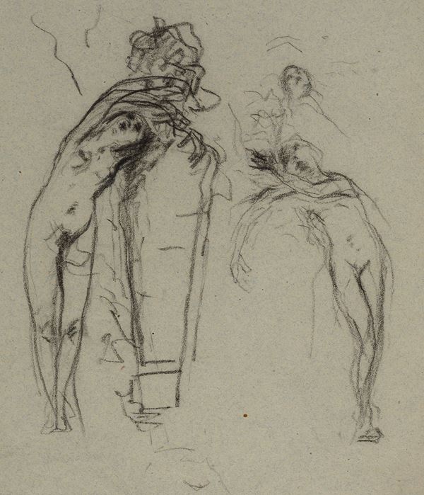 Attr. a Mosè Bianchi - Nudi (Studio)