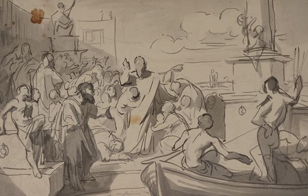 Anonimo, XIX sec. - Scena classica