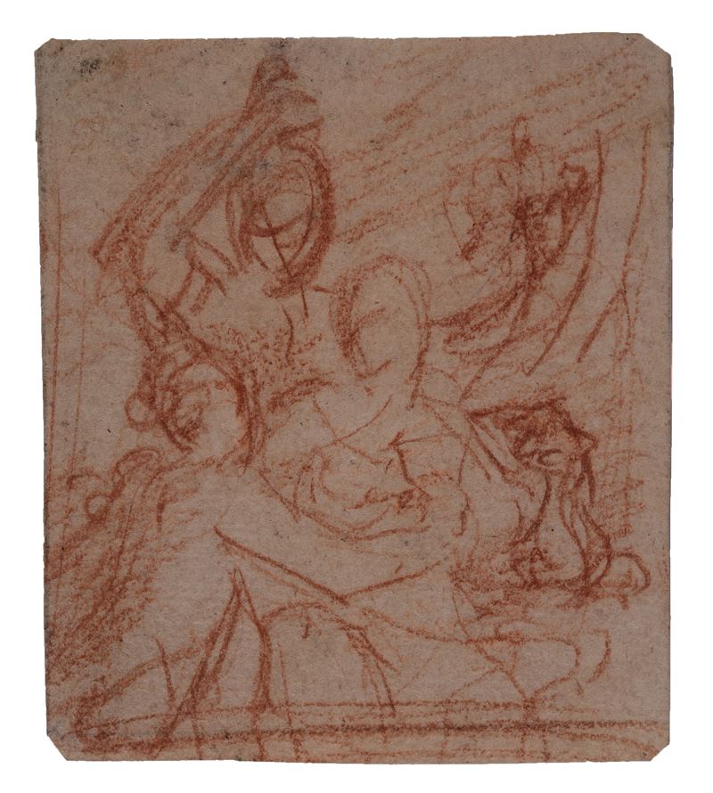 Scuola Italia Centrale, XVII Sec. - Composizione con Figure