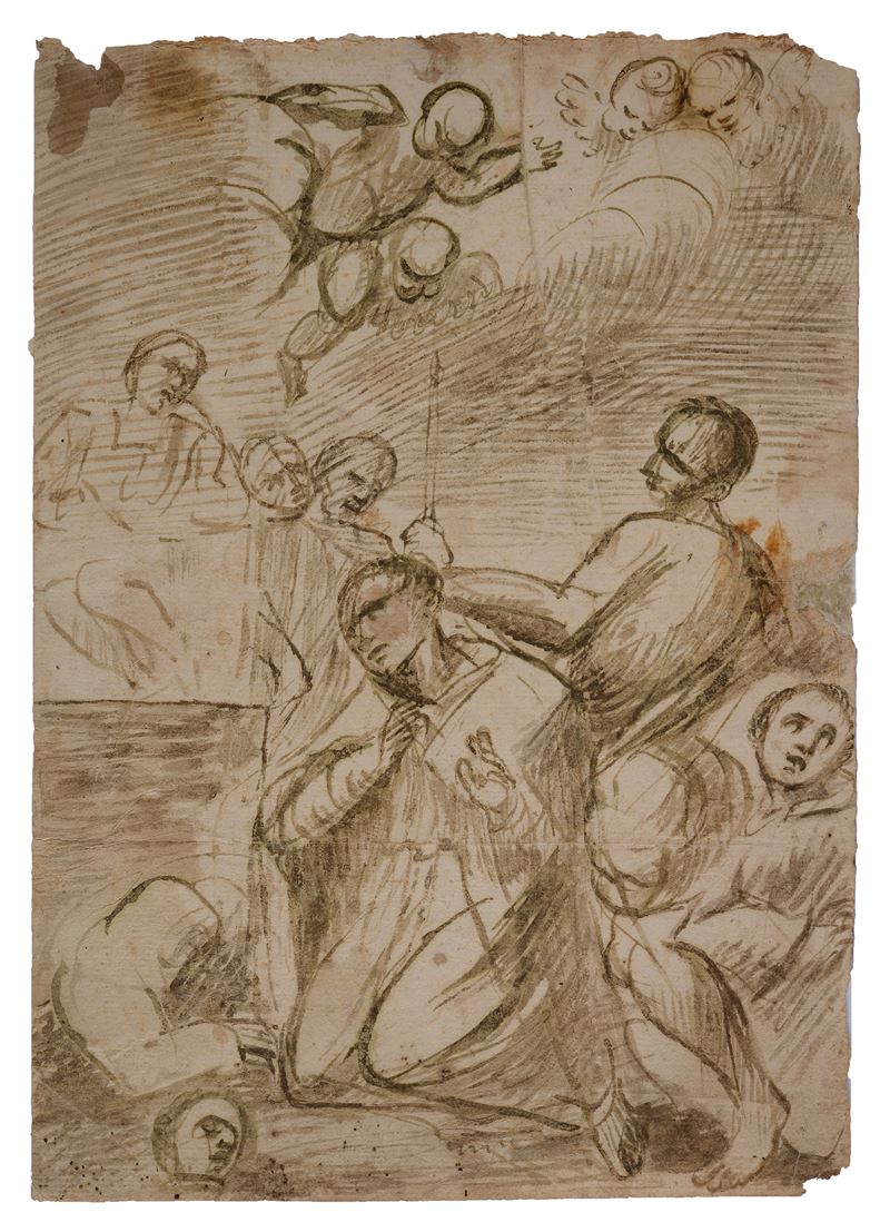 Anonimo, XVIII - XIX Sec. - Martirio di Santo