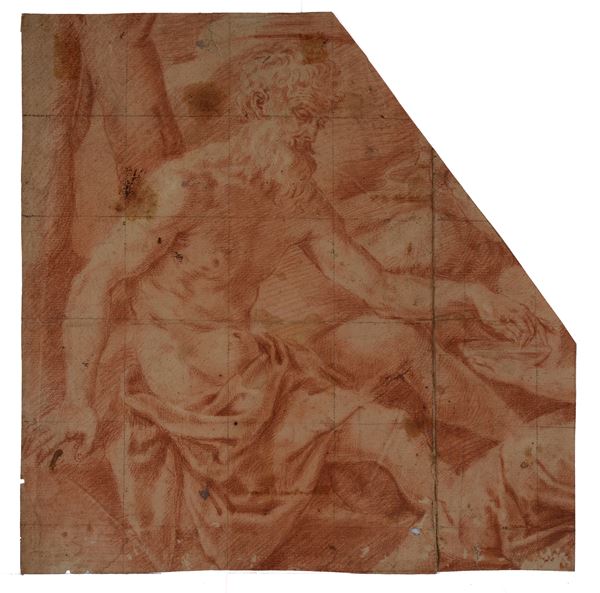 Scuola Italia Centrale, XVIII sec. - Nudo seduto
