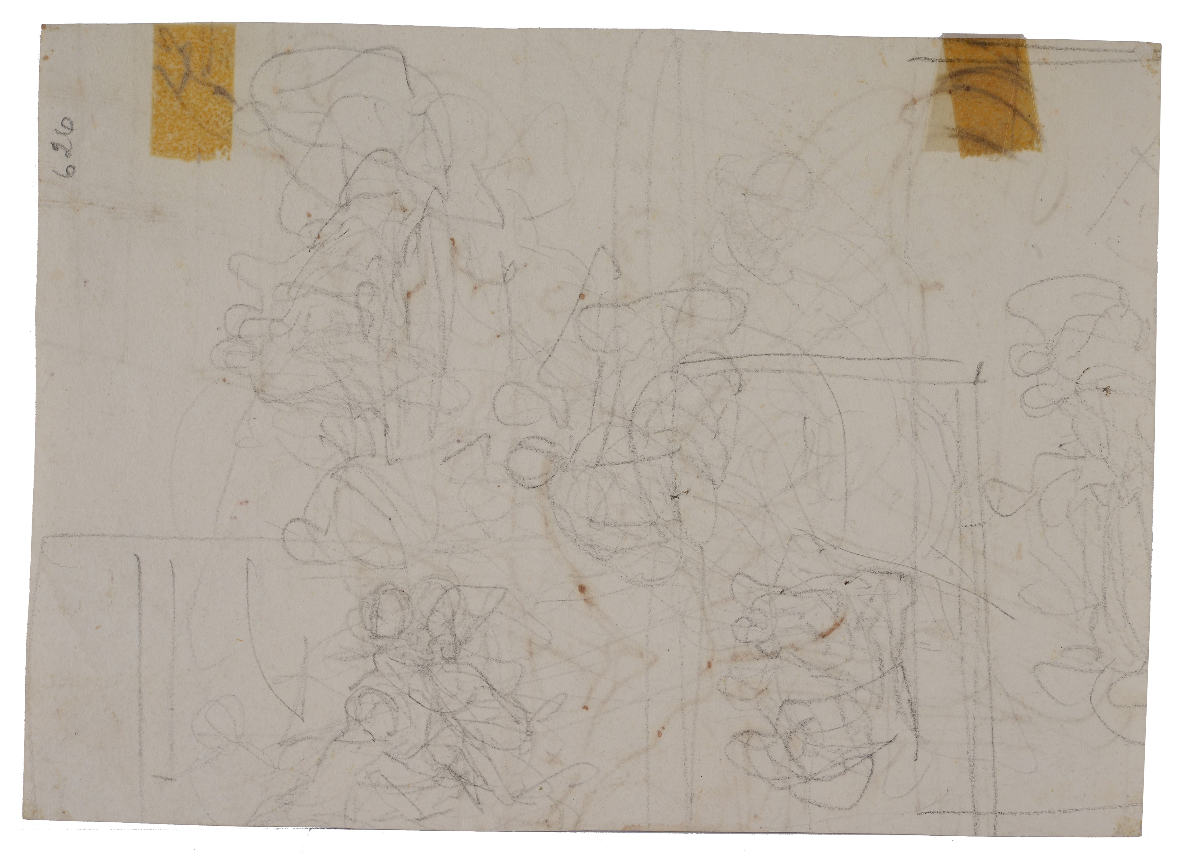 Amore e Psiche (sul verso: composizione a matita)