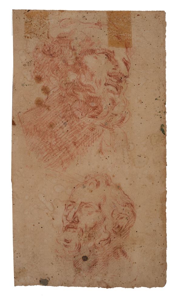 Anonimo, XVIII sec. - Studio di volti
