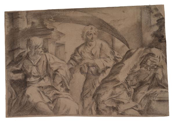 Scuola Italia Settentrionale, XVIII sec. - Scena biblica