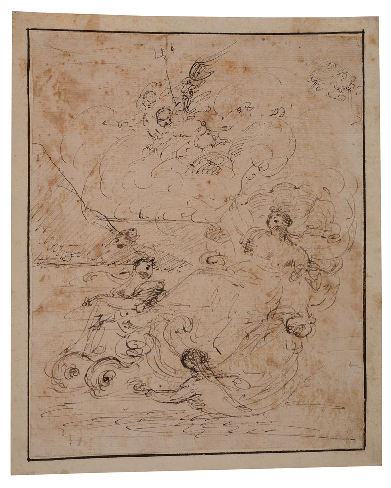 Scuola Emiliana, XVIII Sec. - Trionfo di Galatea