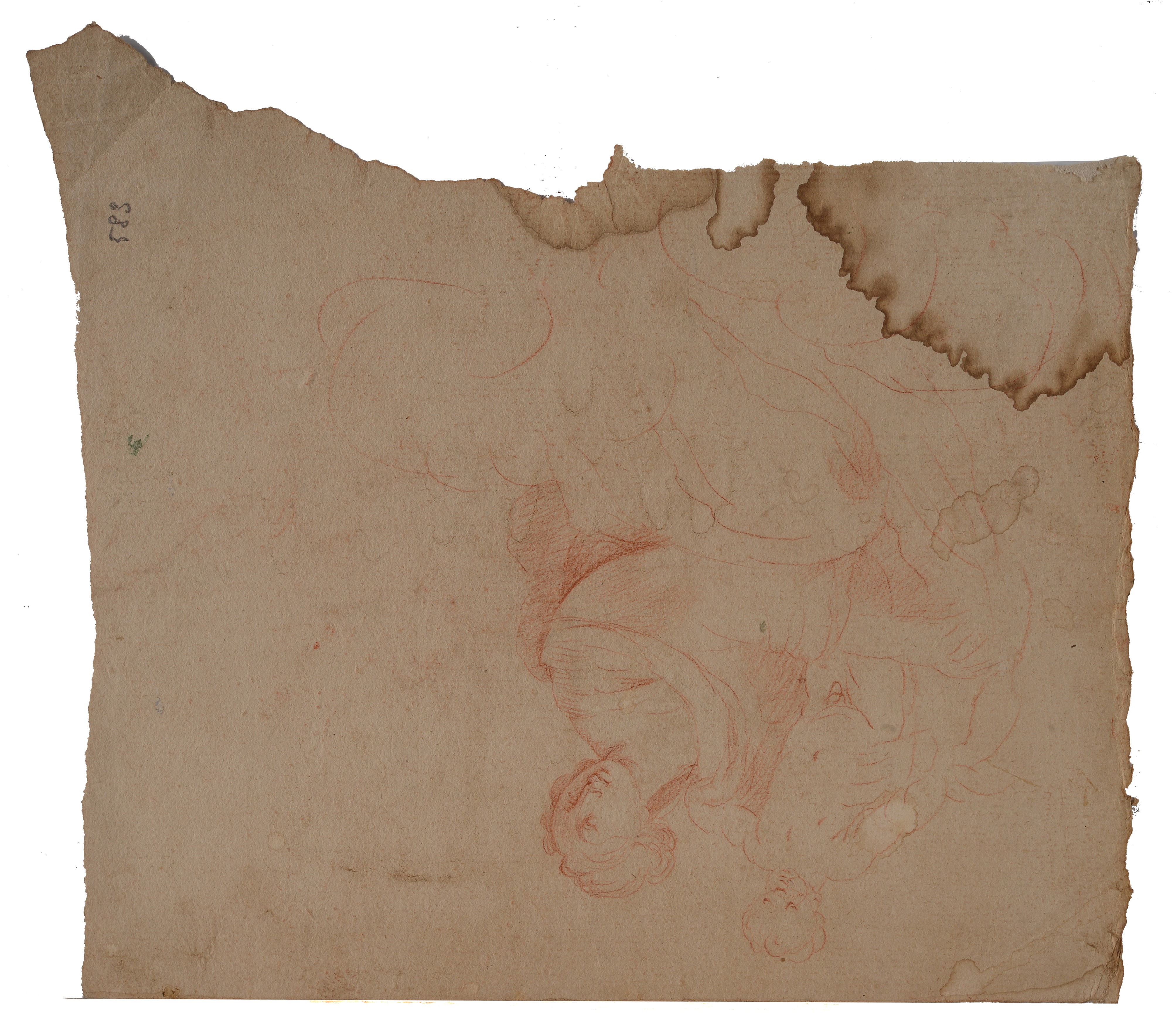 Trionfo di due dee (sul verso, a sanguigna Madonna con bambino)