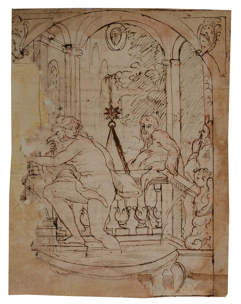 Anonimo, XVII - XVIII Sec. - Susanna e i Vecchioni