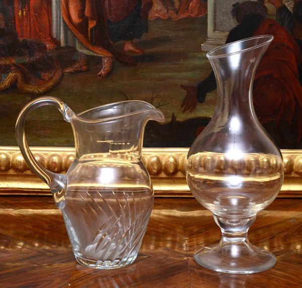 Una brocca e un decanter