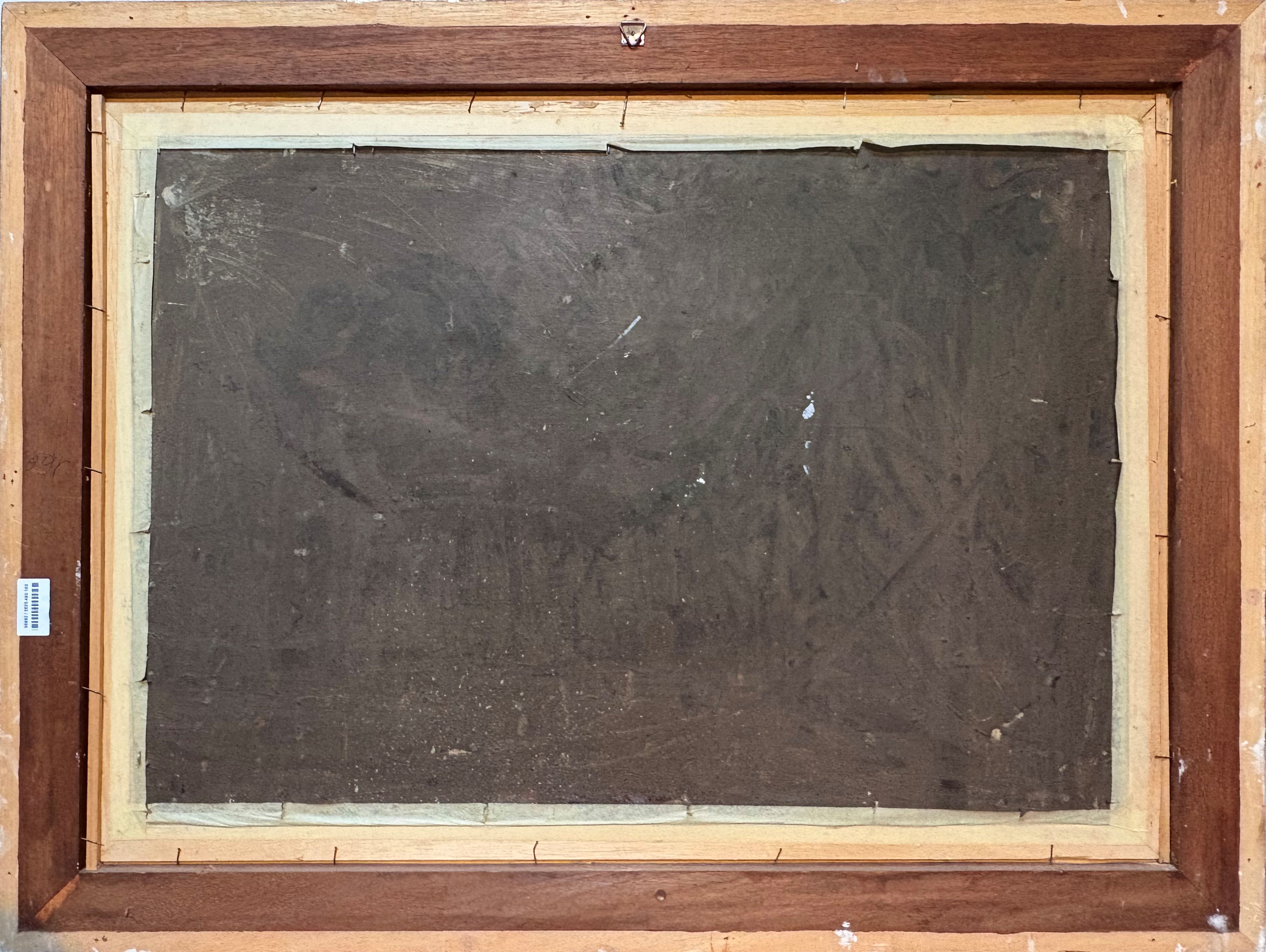 Casolare con figura e buoi