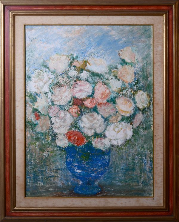 Anonimo, XX sec. - Vaso con fiori