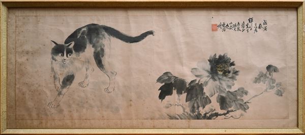 Gatto e fiori