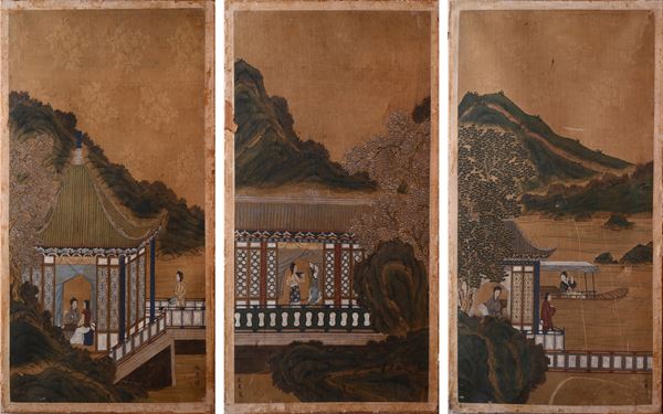 Scene di vita di palazzo