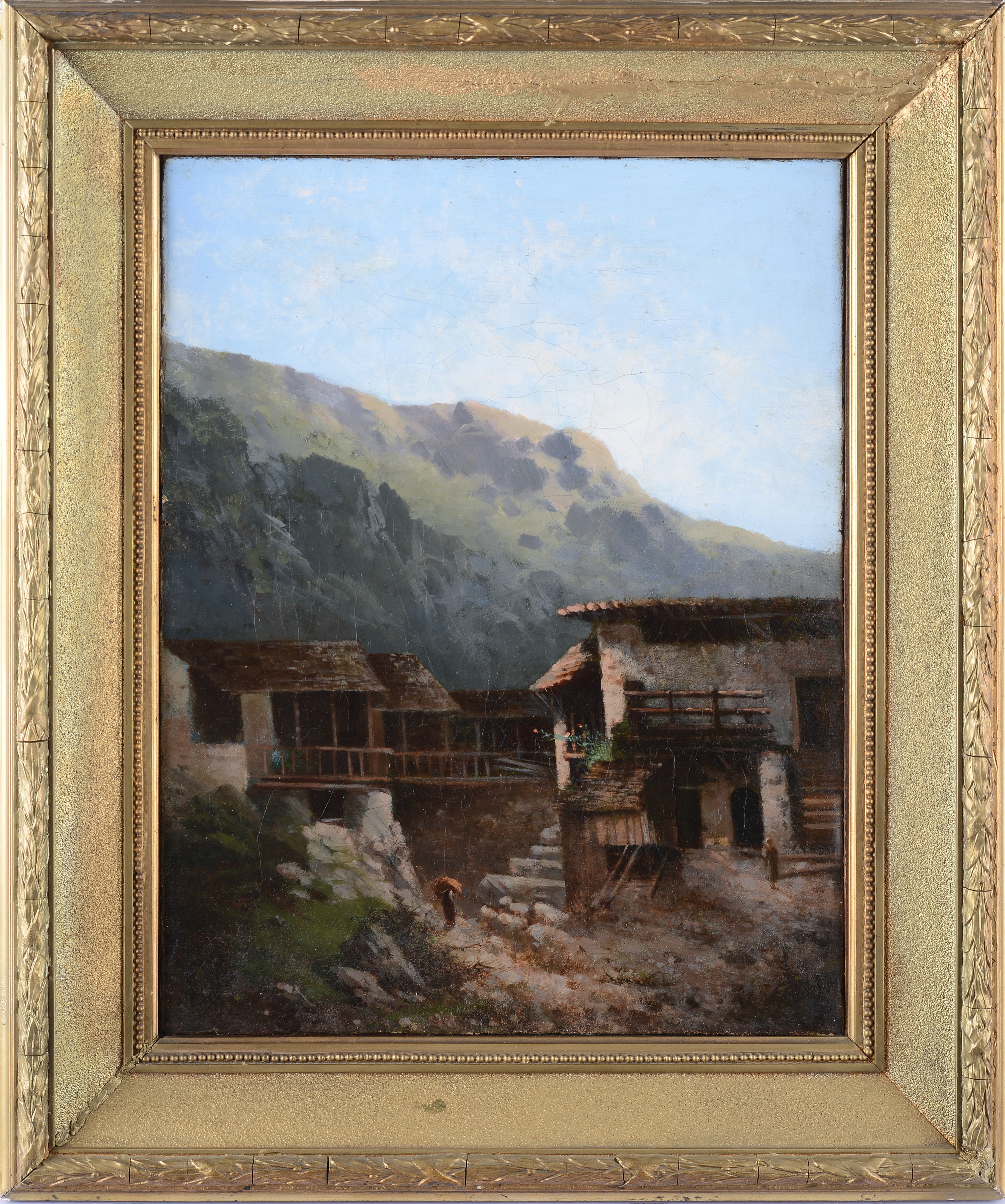 Anonimo, XIX Sec. - Paesaggio Montano