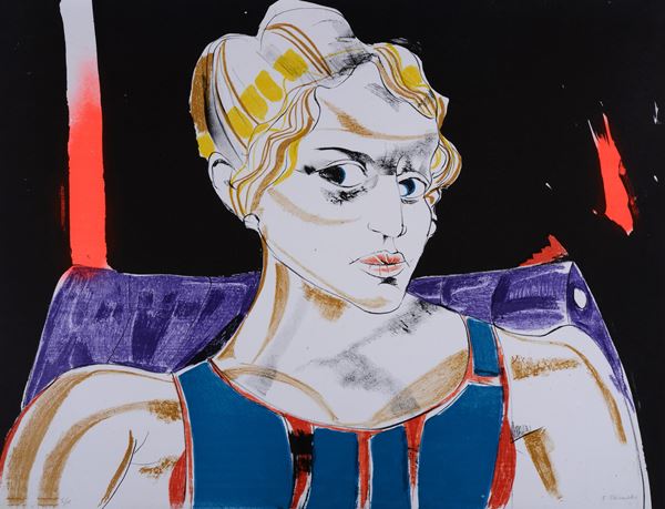 Fernando Farulli : Figura femminile  - Litografia - Asta GRAFICA E MULTIPLI - Pananti Online