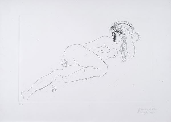 Emilio Greco : Nudo  (1969)  - Calcografia - Asta GRAFICA E MULTIPLI - Pananti Online